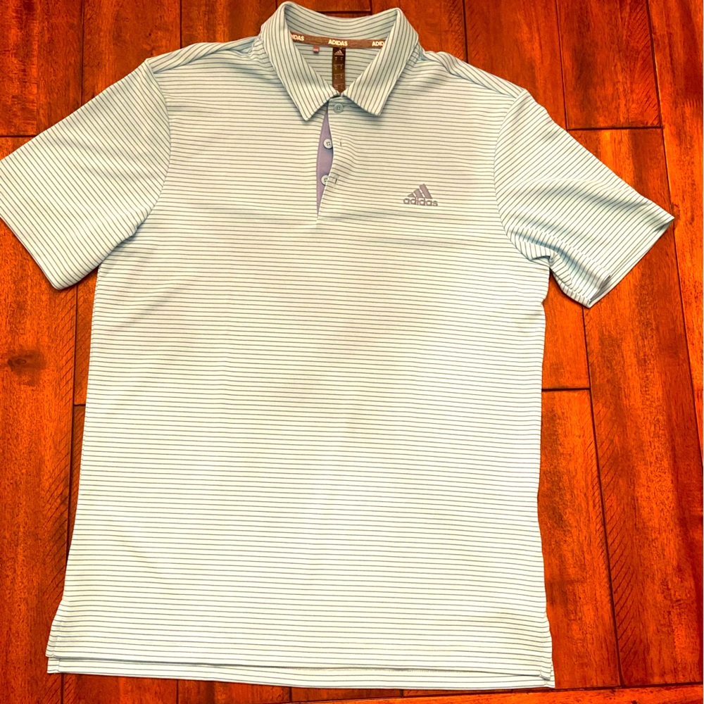 Adidas golf shirt size Medium.  Teal blue color.